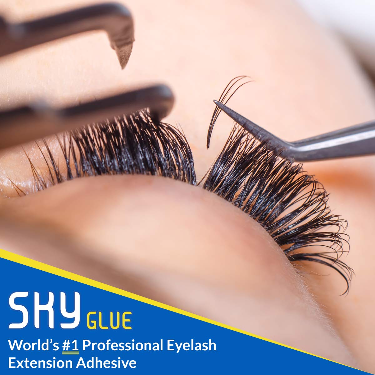 BEAU LASHES label detail showing manufacturing standards and safety info