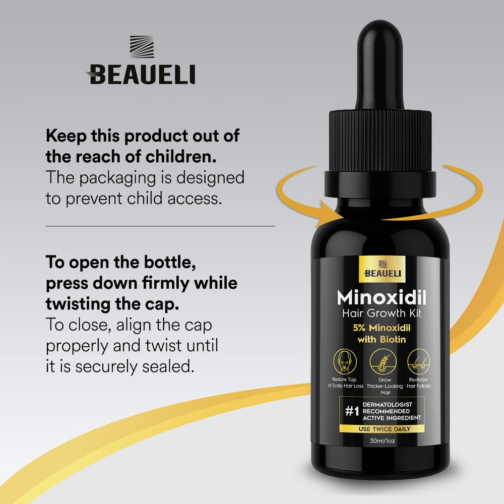beaueli scale size comparison with hand showing travel-friendly bottle benefit