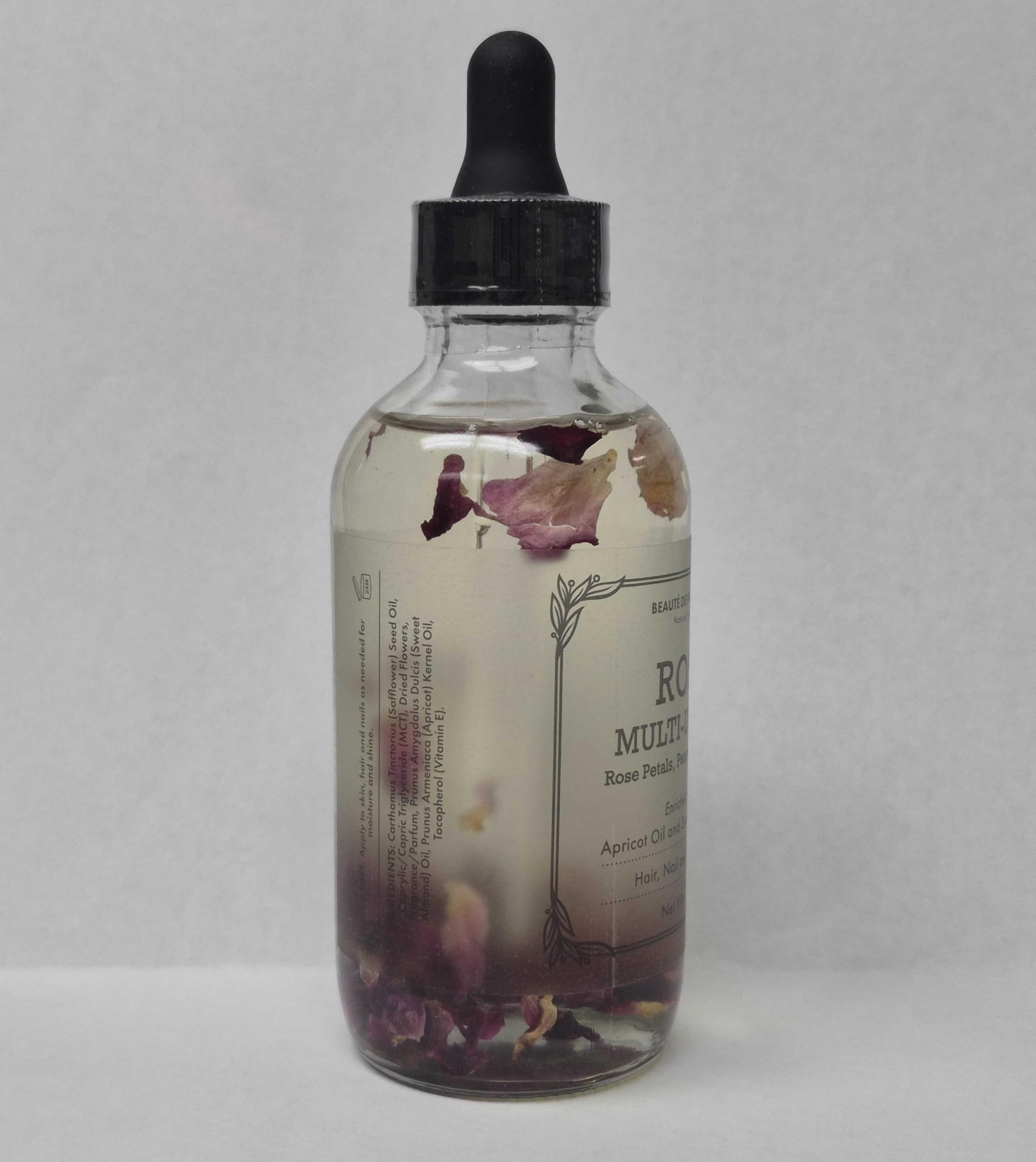 BEAUTE DE PROVENCE label closeup listing natural ingredients clearly