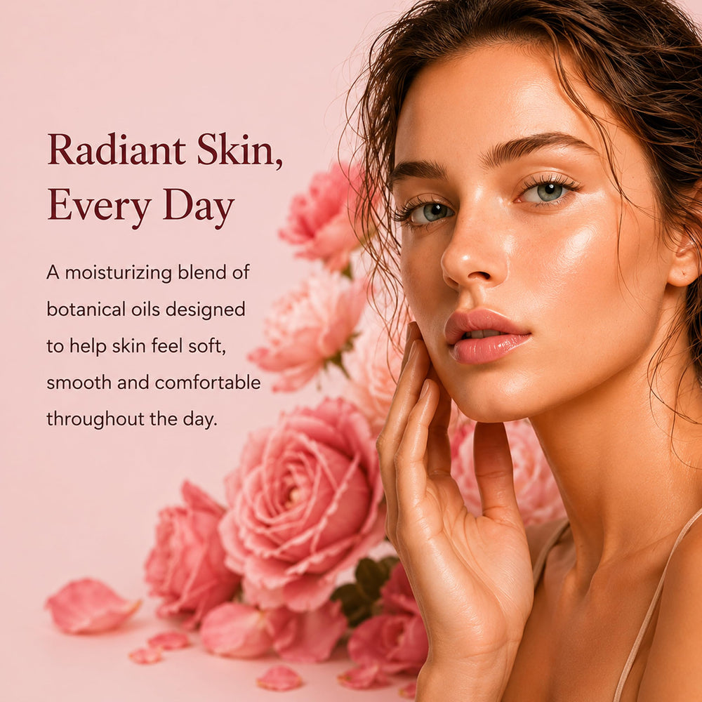 BEAUTE DE PROVENCE oil texture rubbed on back of hand for hydration