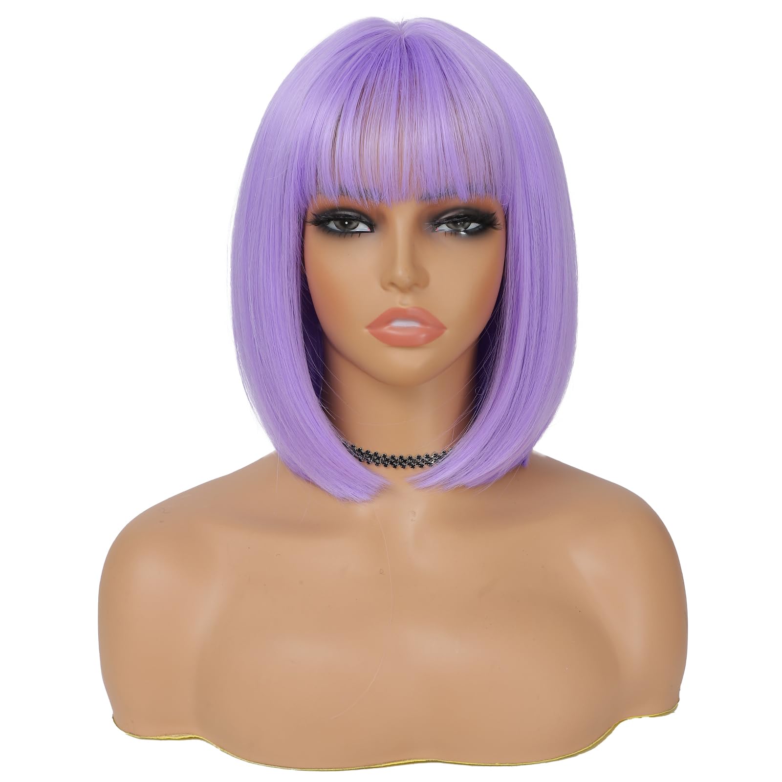 BEAUTIFA close-up of bangs and fiber texture highlighting neat cut and softness