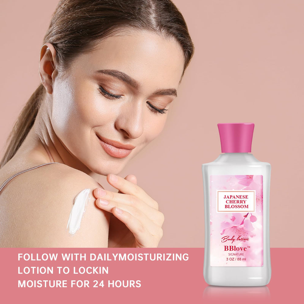 Beautifier Life body lotion pump detail highlighting moisturizing shea butter benefits