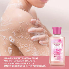 Beautifier Life shower gel bottle close-up illustrating gentle cleansing lather
