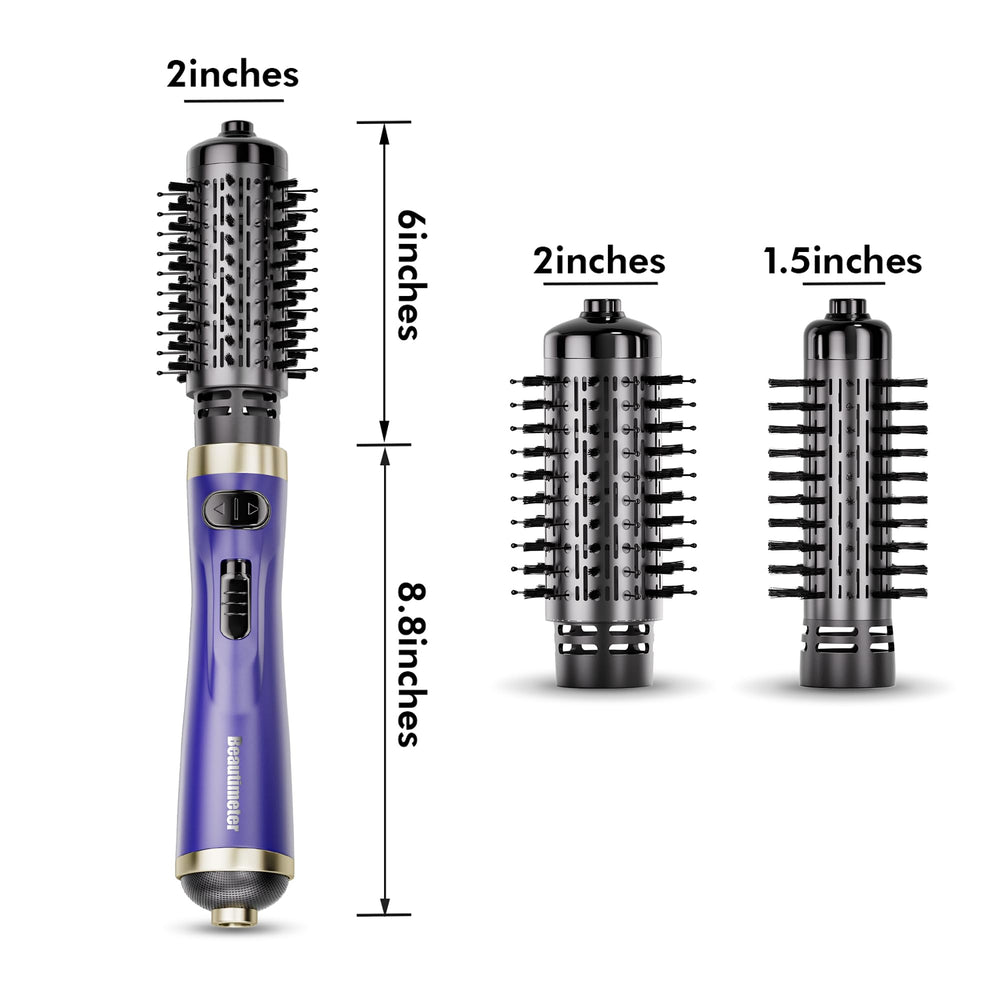 Beautimeter controls and rotation button showing easy operation and adjustable heat benefit