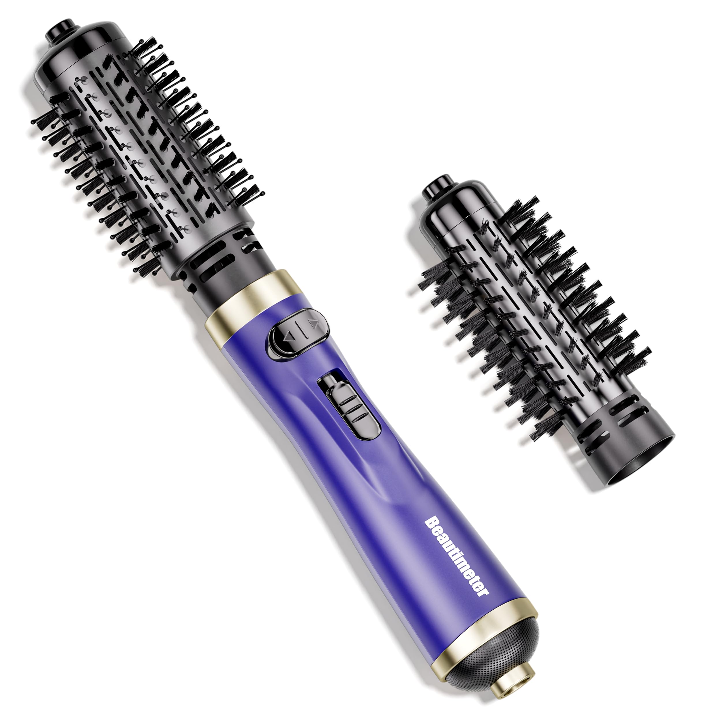 Beautimeter front view purple showing whole 3-in-1 hot air brush and styling design for convenience