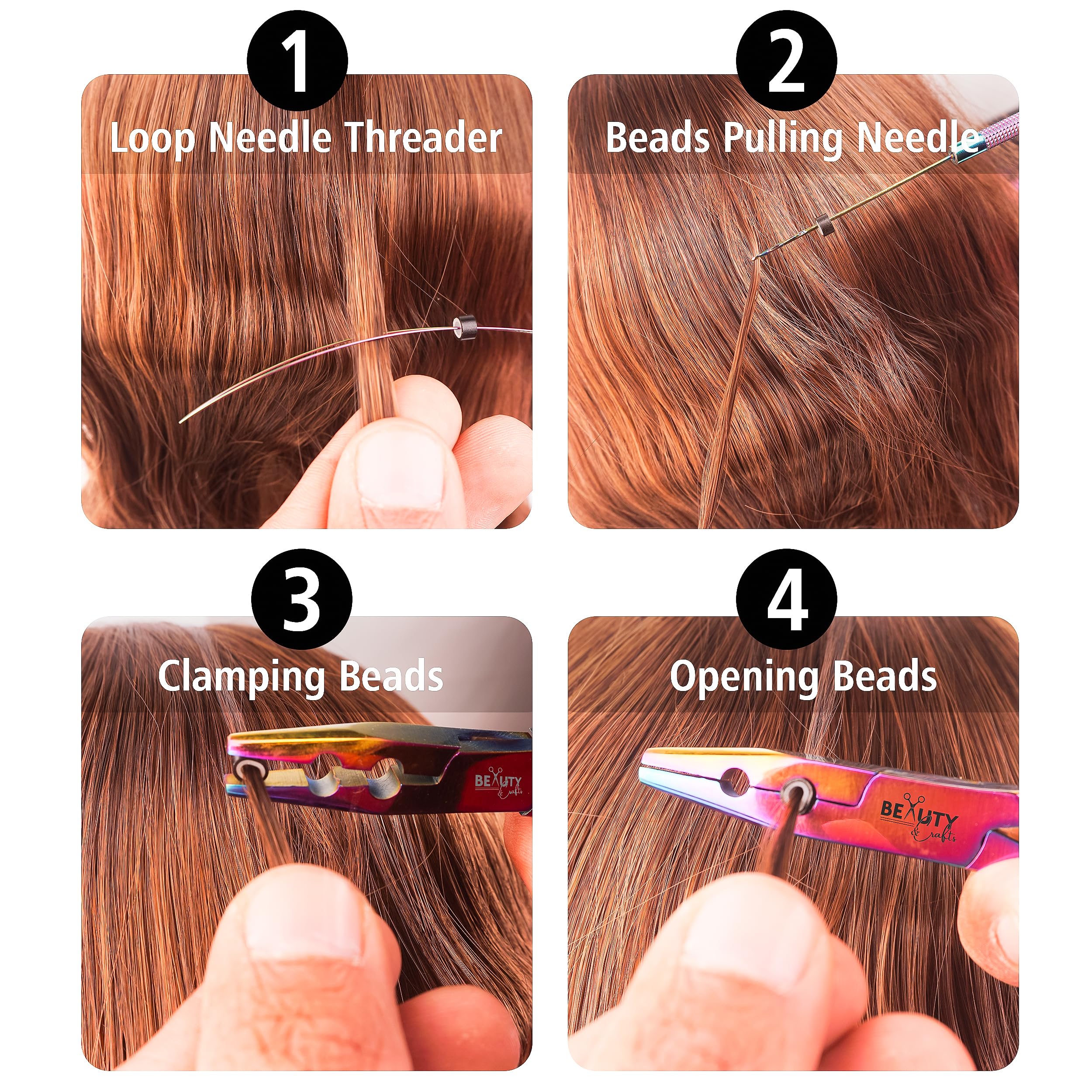 Beauty & Crafts stylist using the kit during installation showing efficient salon workflow