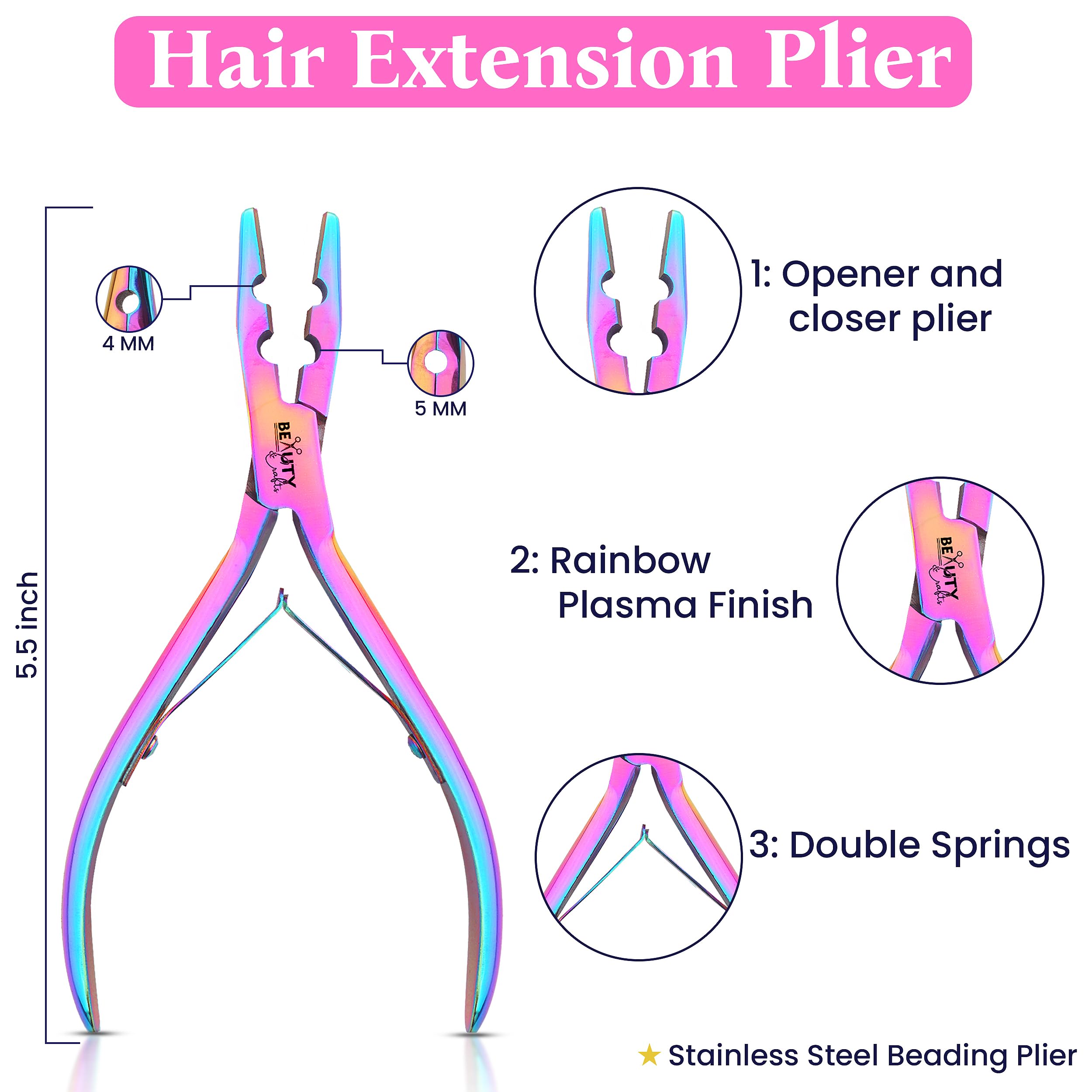 Beauty & Crafts loop needle detail showing thin hook for gentle threading and time savings