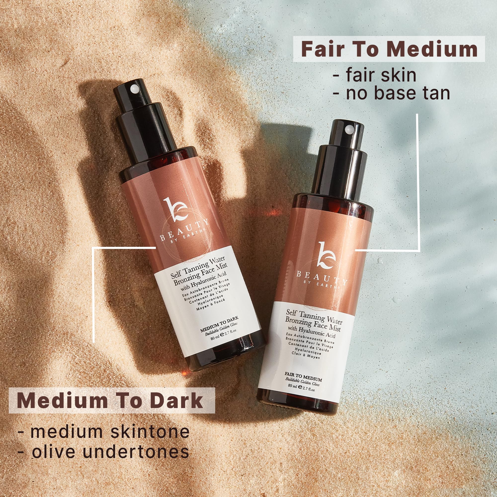 Beauty by Earth bottle with botanicals emphasizing organic-friendly ingredients benefit