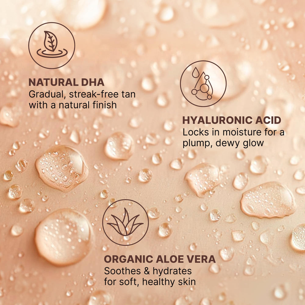 Beauty by Earth bottle in hand showing compact size and travel-friendly benefit