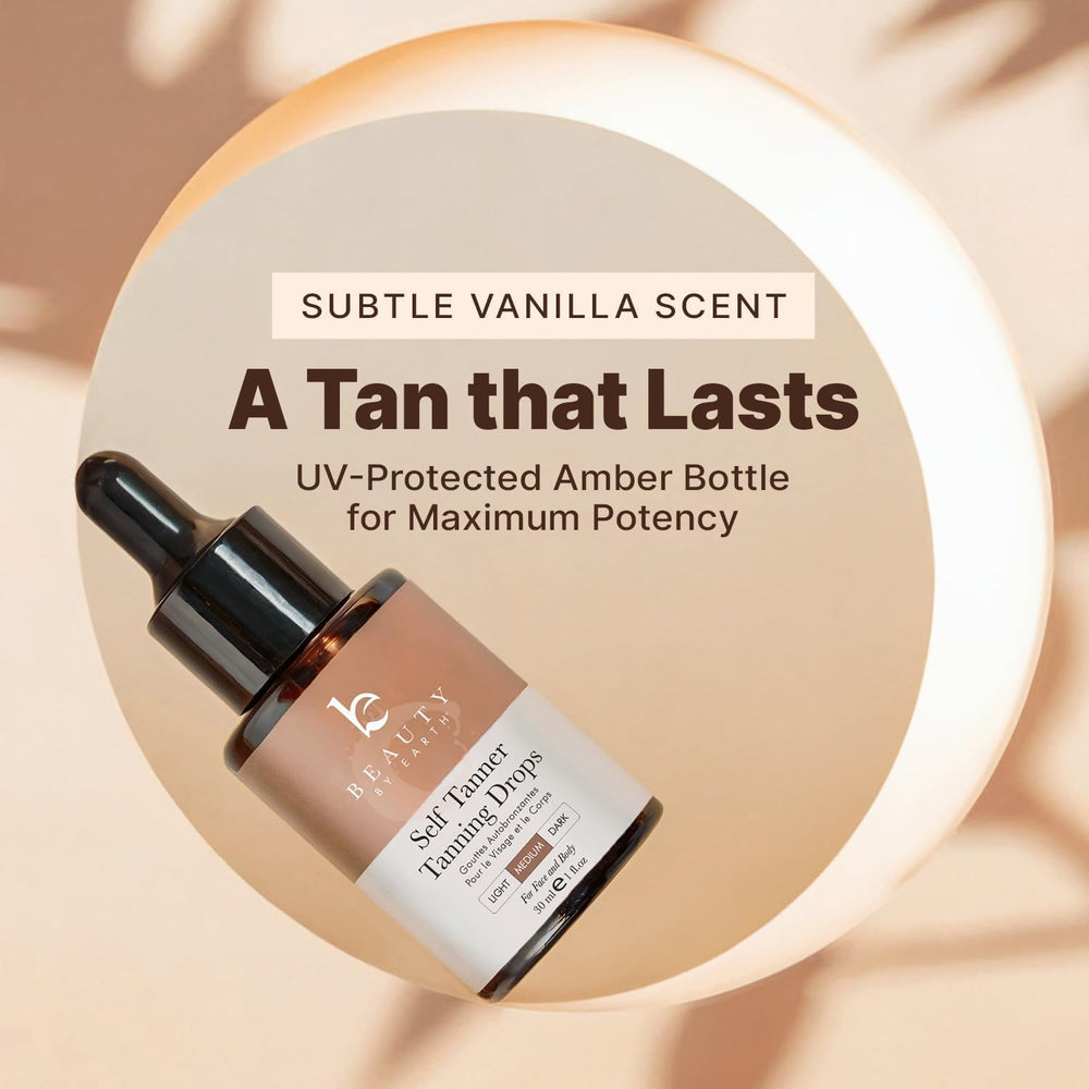 Beauty by Earth ingredients label highlighting natural, USA-made formulation