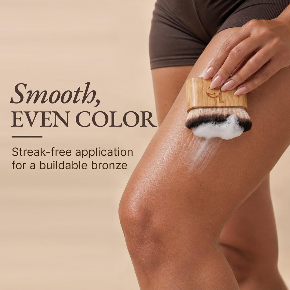 Beauty by Earth close-up foam texture highlighting quick-dry formula benefit