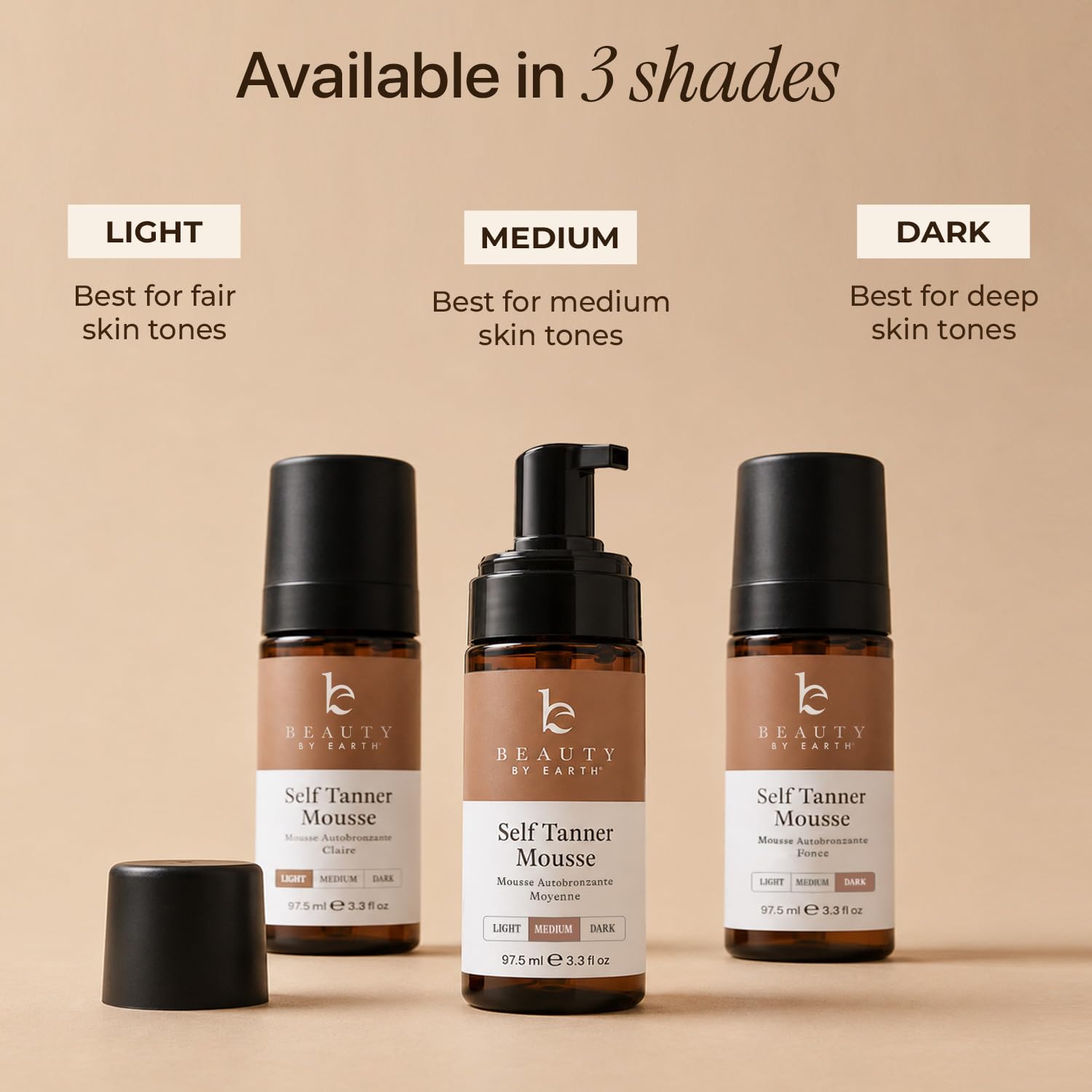 Beauty by Earth product flatlay highlighting clean packaging and contents