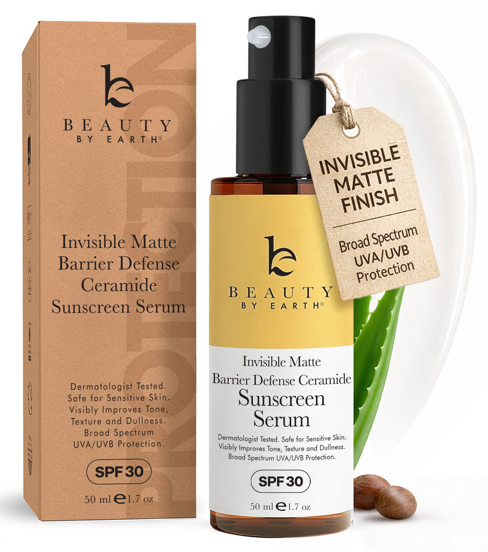 Beauty by Earth front packaging showing SPF 30 and benefits