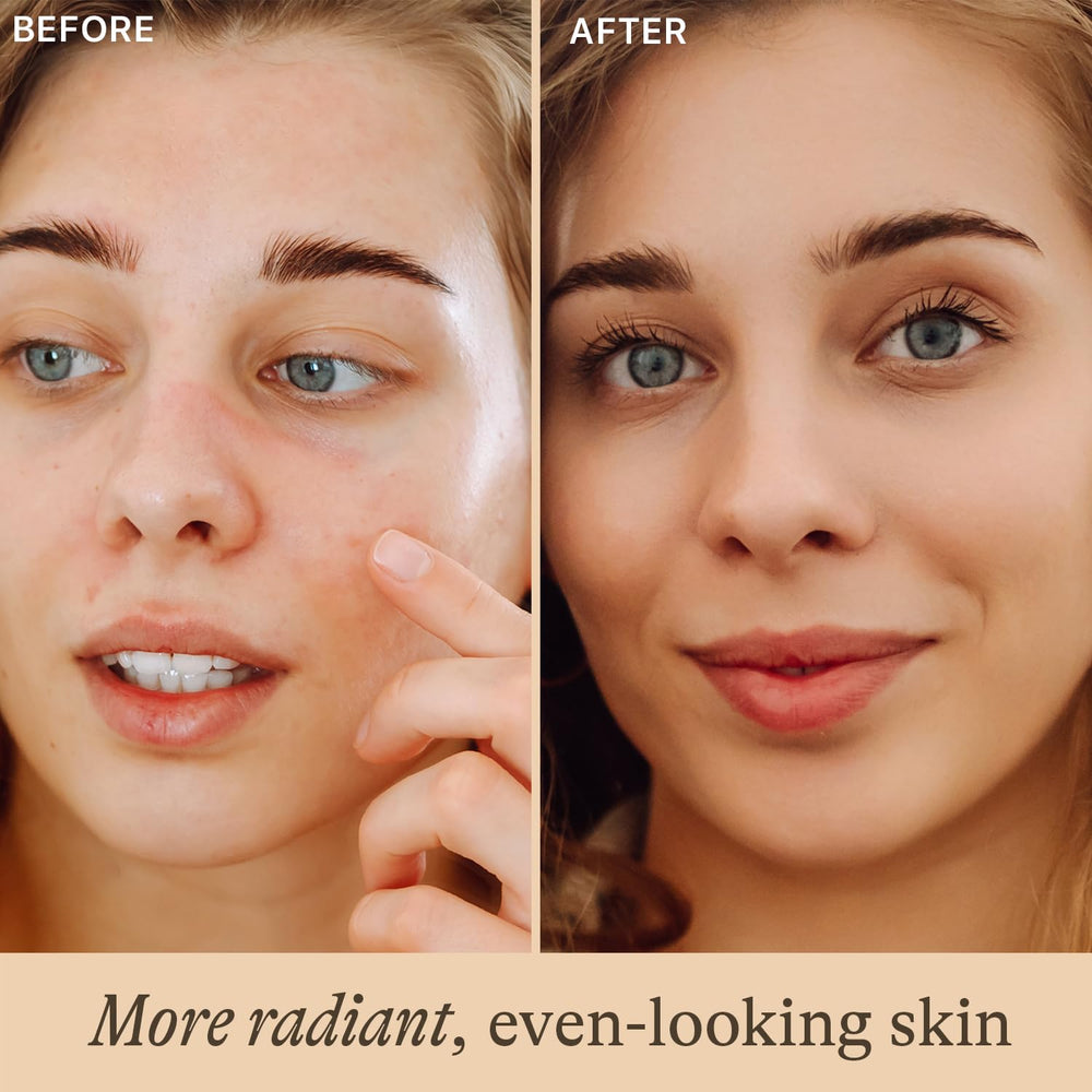 Beauty by Earth dropper close-up releasing a drop highlighting precision application and product quality