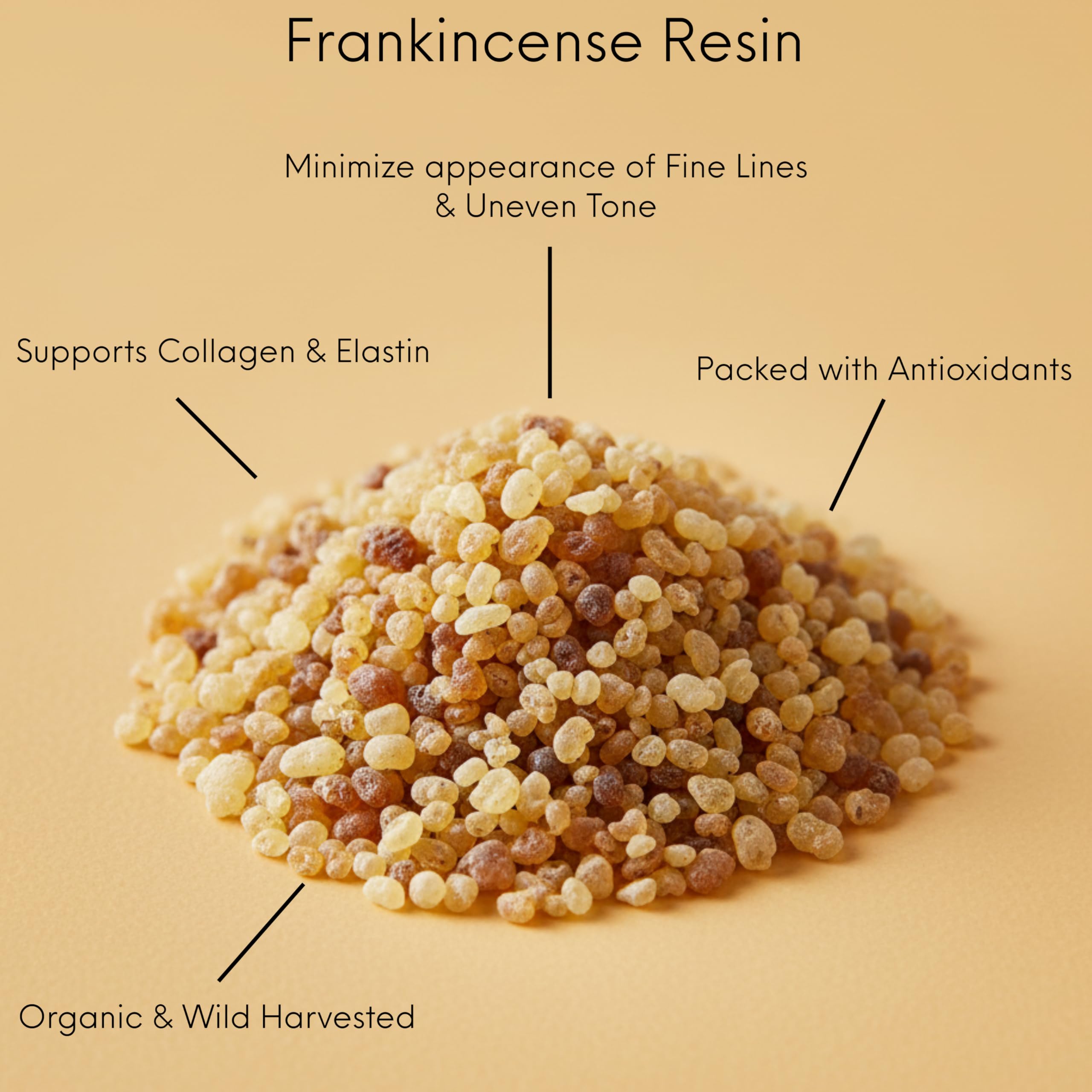 Beauty Glow frankincense resin close-up highlighting infusion potency and depth