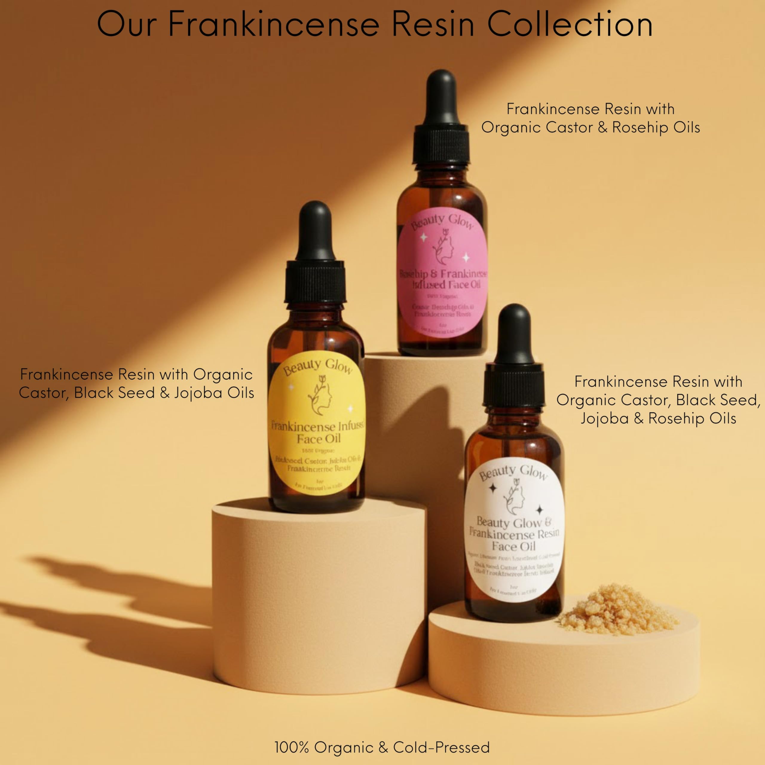 Beauty Glow bottle on vanity in bathroom lifestyle to inspire daily routine