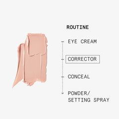 Beauty Pie cream blended under eye area showing natural brightening benefit