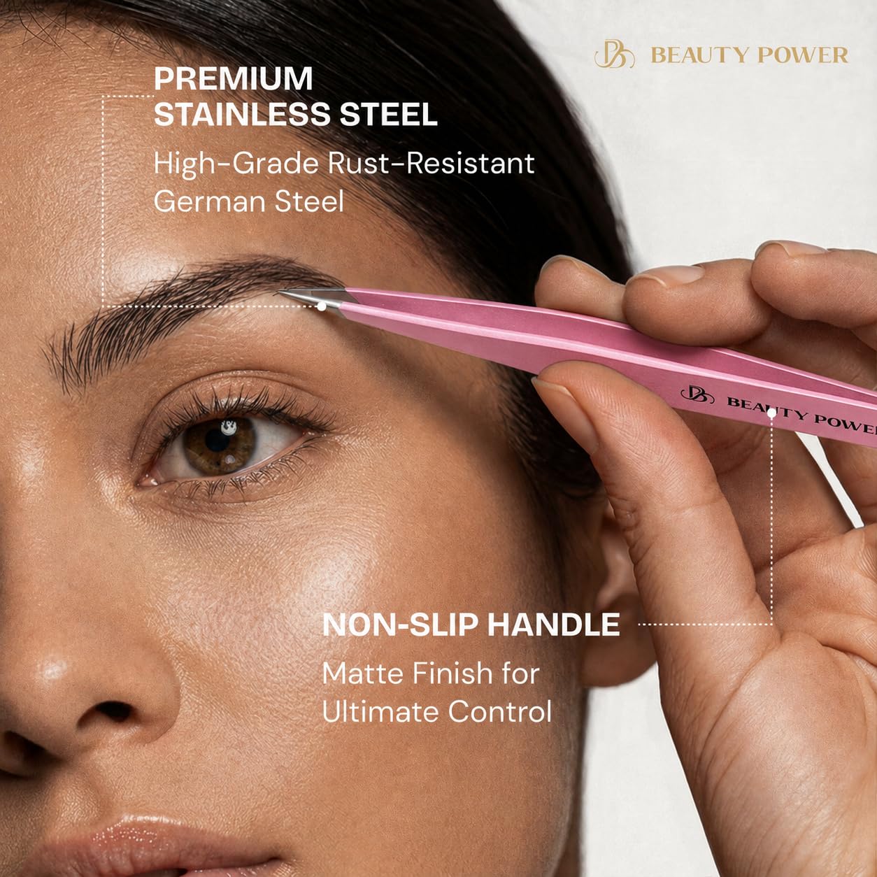 Beauty Power scale comparison illustrating compact size and travel-friendly benefit