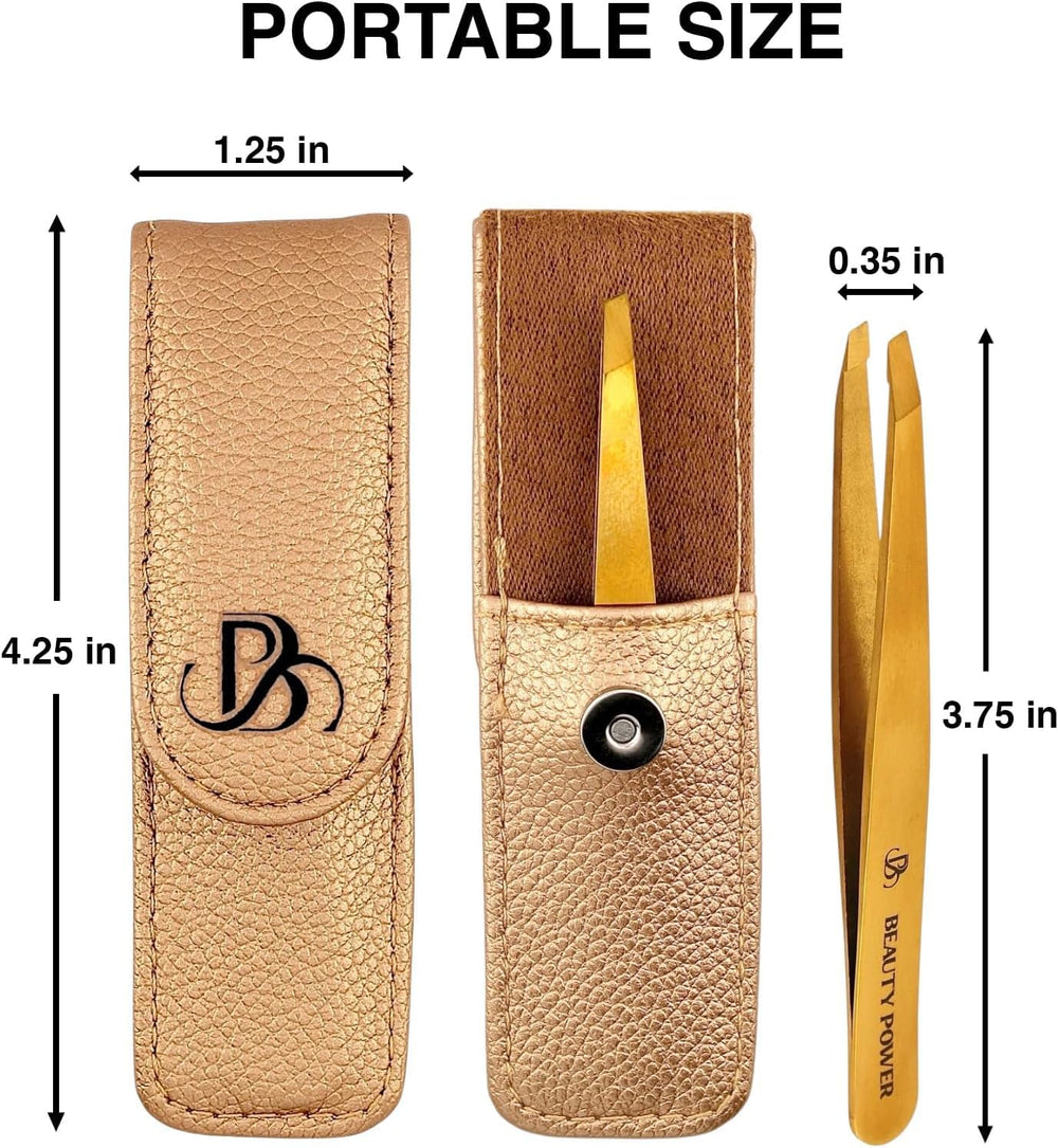 Beauty Power tweezer shaping an eyebrow demonstrating precise grooming control