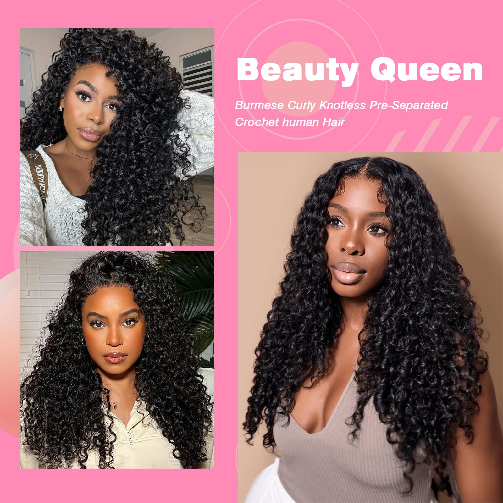 Beauty Queen label and included crochet hook inside gift-ready box