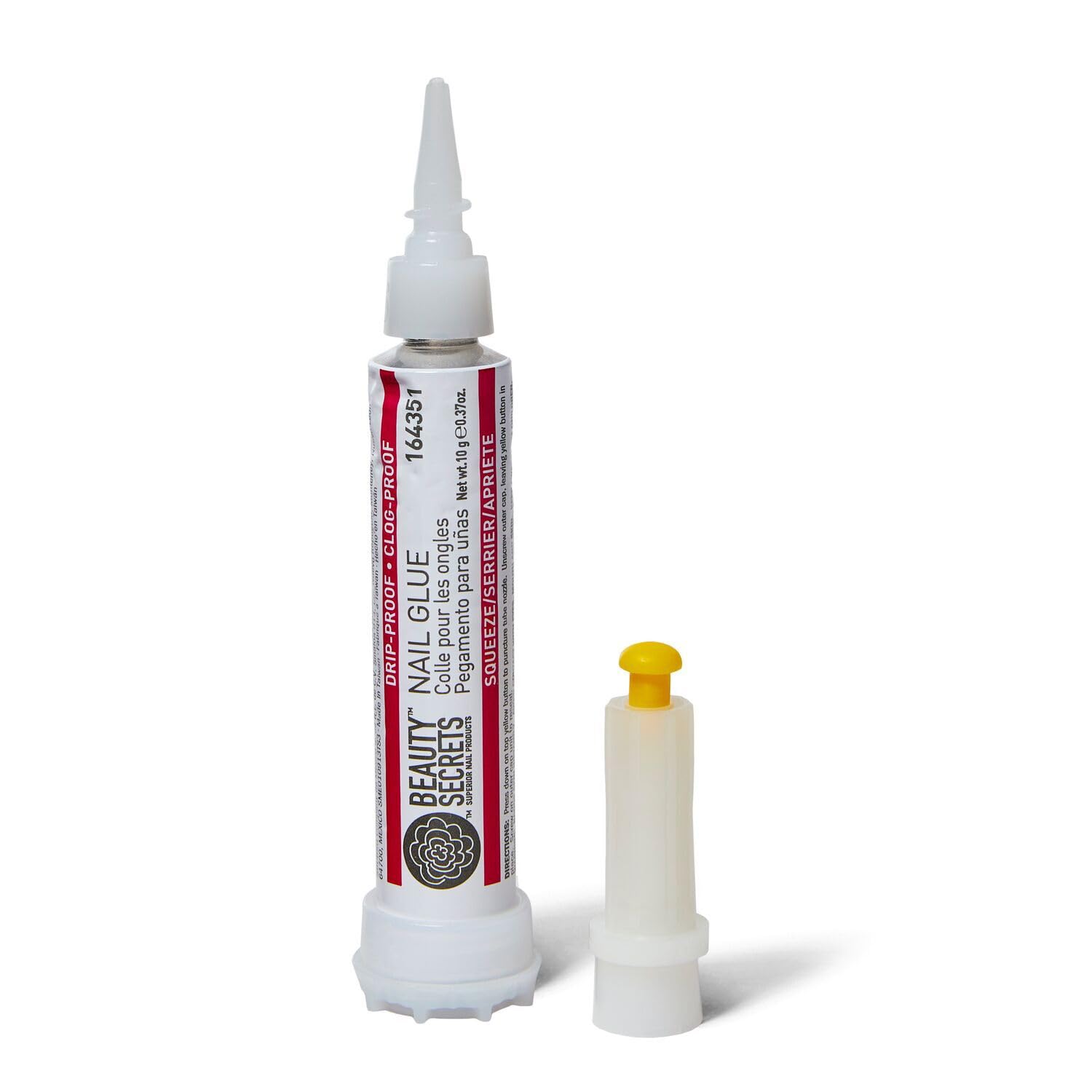 Beauty Secrets applicator closeup demonstrating drip-proof tip for precise application