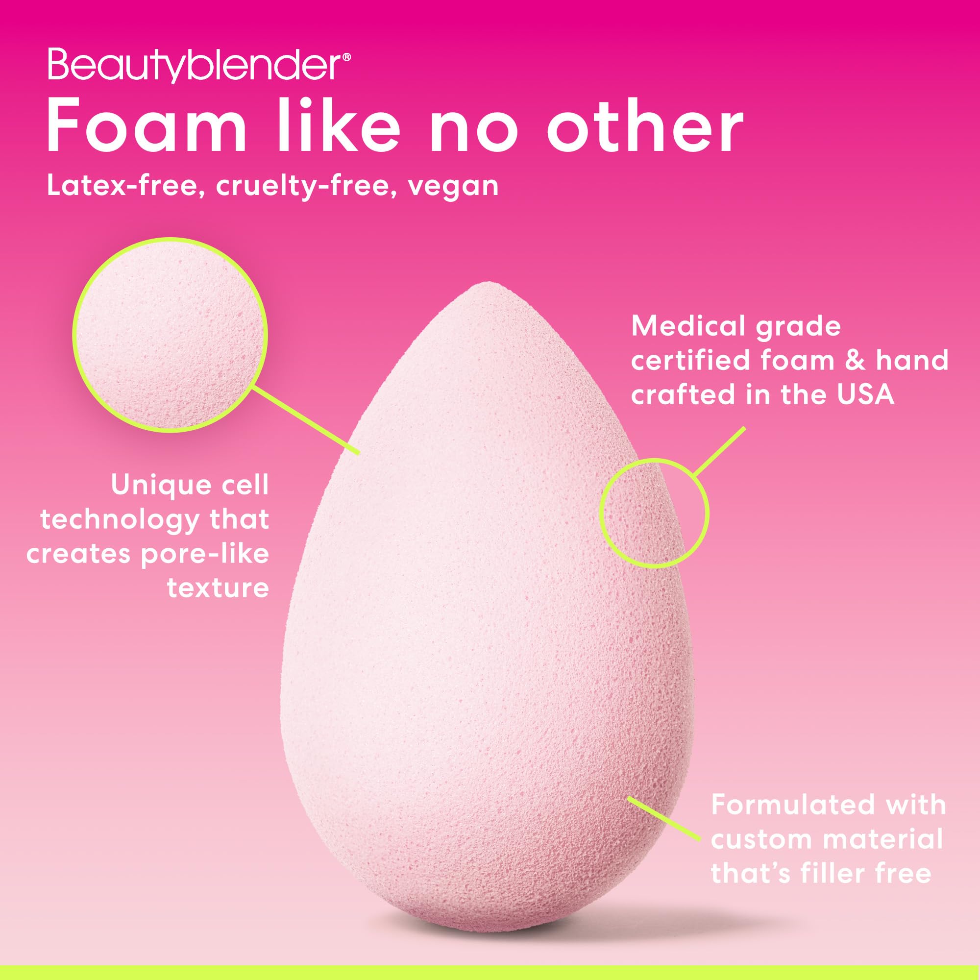 beautyblender applying foundation to cheek for seamless blend