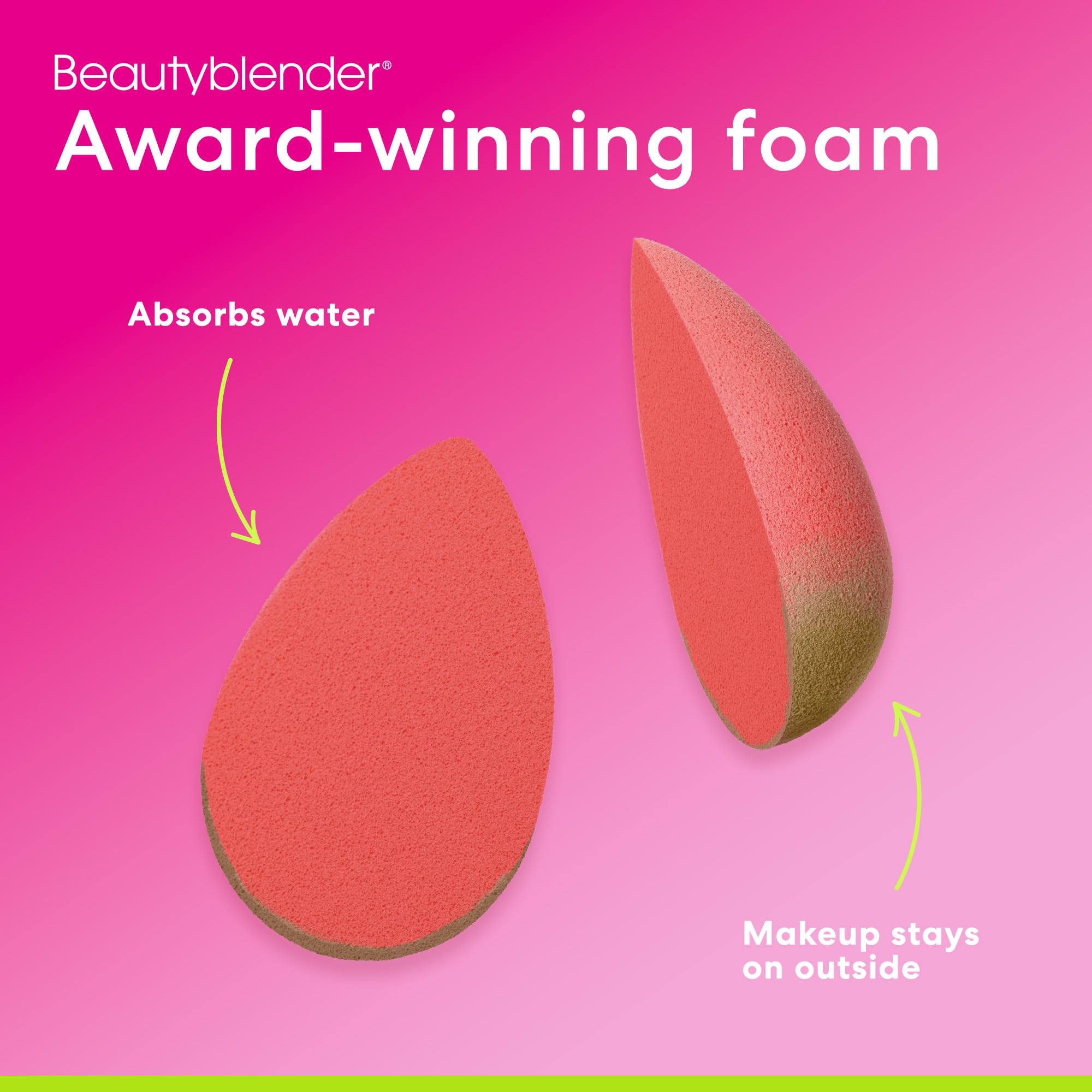 beautyblender Cheeky inside makeup bag in lifestyle scene for on-the-go touch-ups benefit