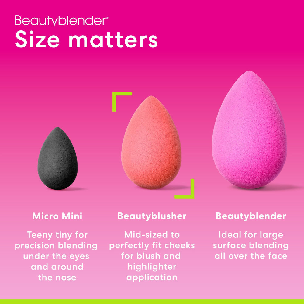 beautyblender Cheeky tapered tip detail for precise cheekbone application benefit