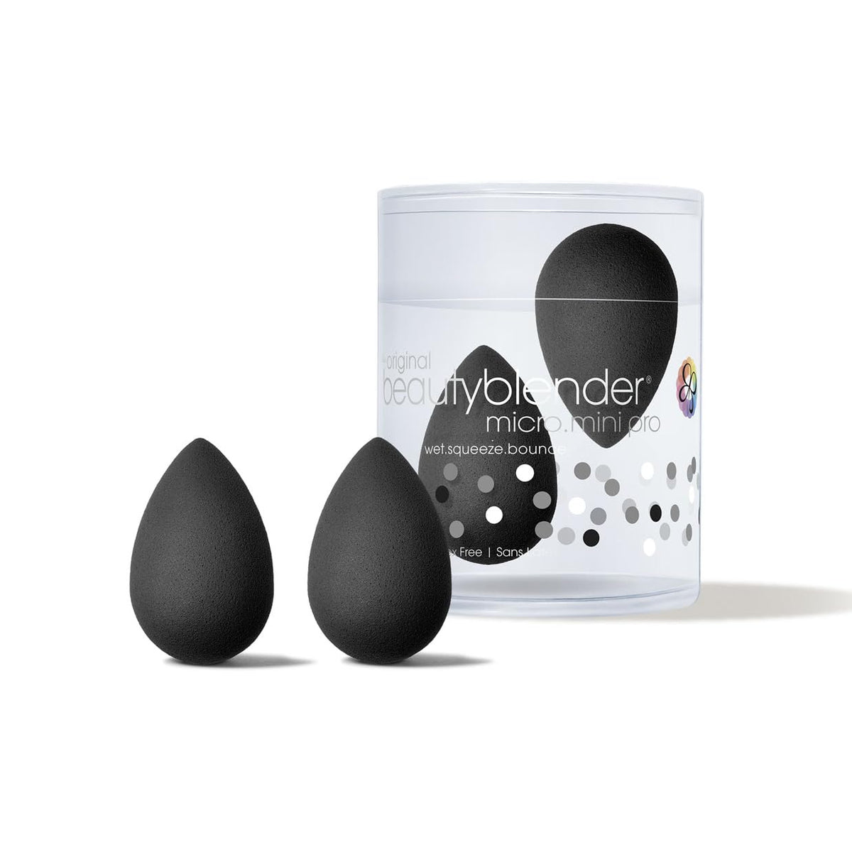 beautyblender micro mini pro front packaging showing compact two-pack convenience