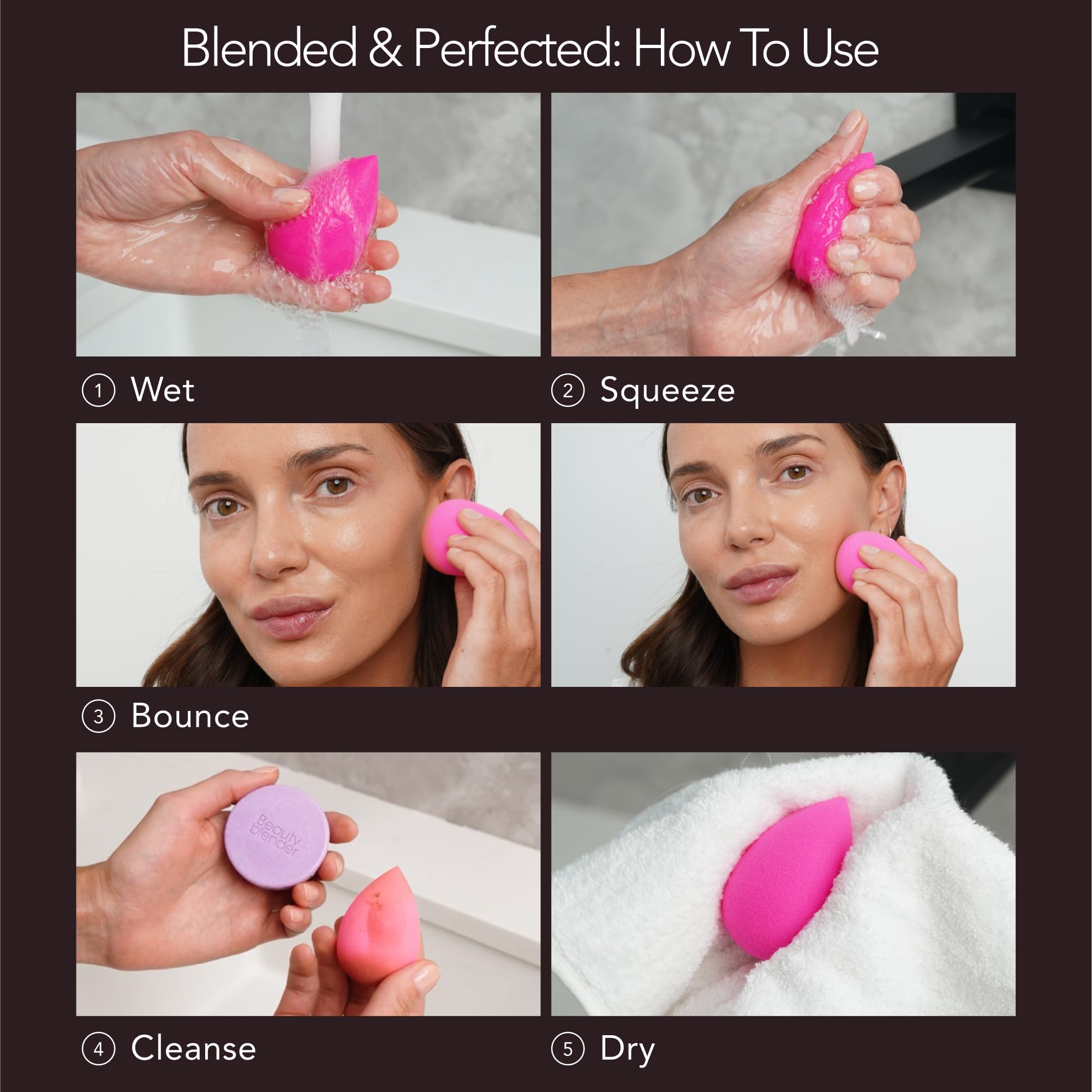 beautyblender packaging label highlighting vegan cruelty-free formulation benefit
