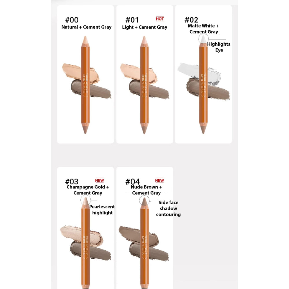 BeautyMall contour pencil duo ends closed for compact makeup convenience