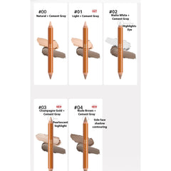 BeautyMall contour pencil duo ends closed for compact makeup convenience