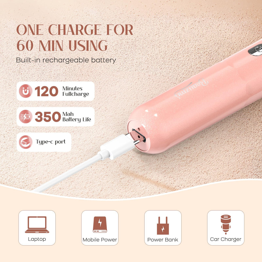 BEAUZMO removable head with cleaning brush showing easy maintenance and hygiene benefit