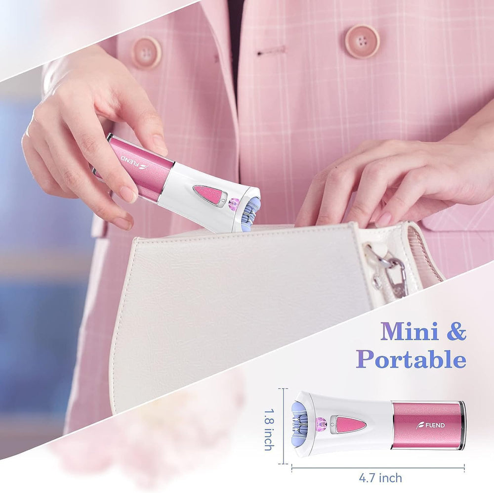 BEAUZMO used on upper lip demonstrating precise facial hair removal