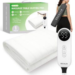 BECALIN front view warming pad showing full table coverage and comfort