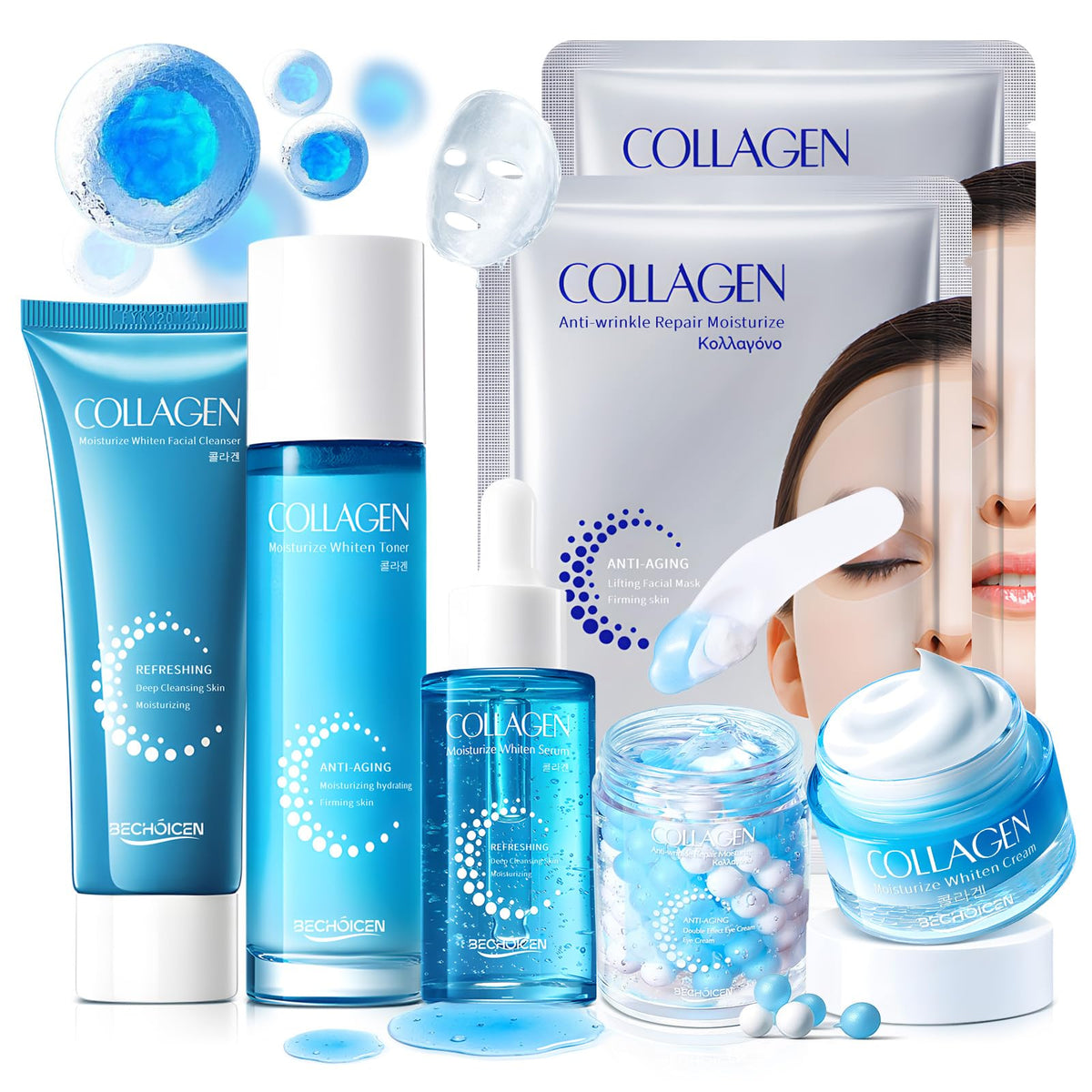 BECHOICEN front packaging showing complete 7-piece kit and gift-ready styling