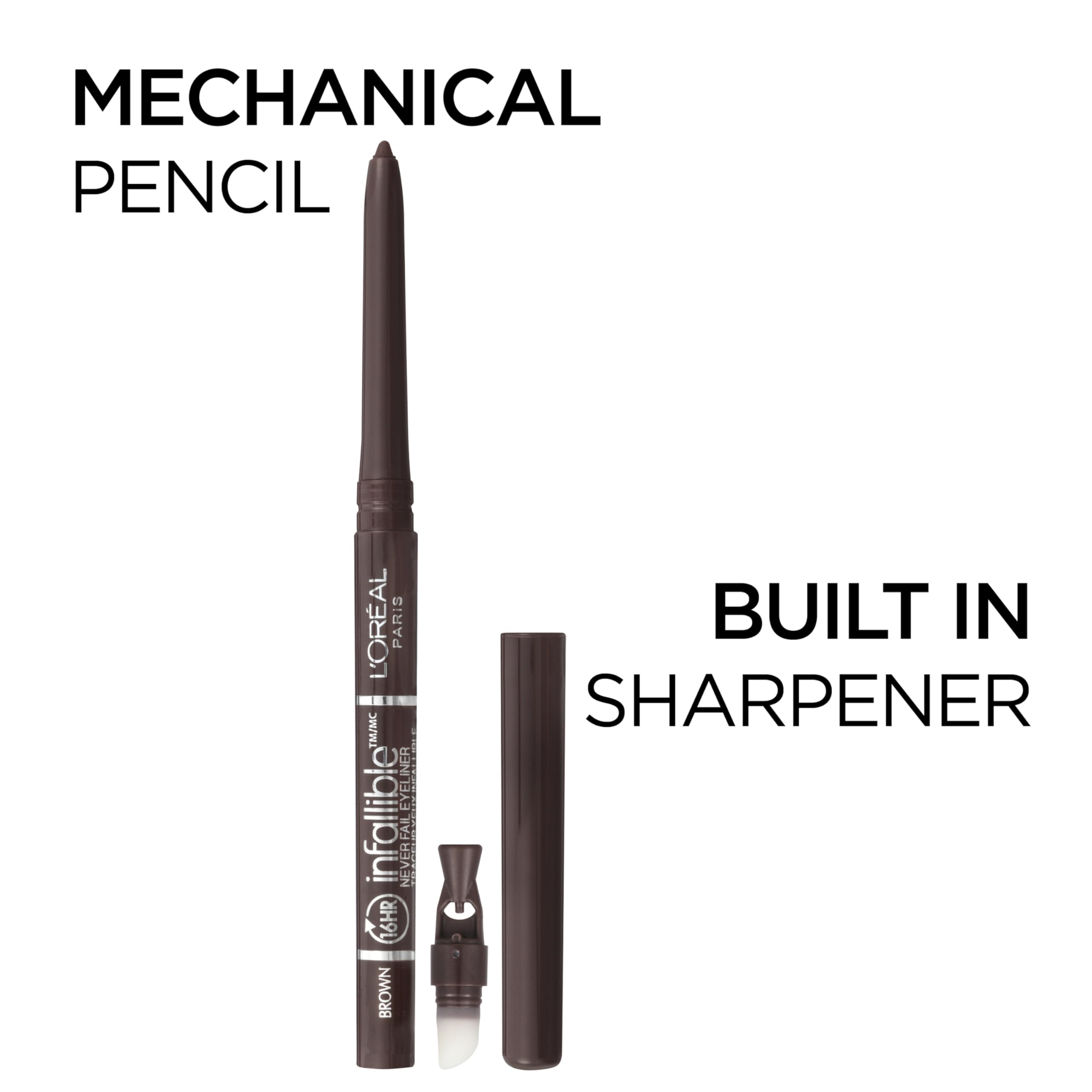 Beco L'Oreal pencil tip close-up showing smooth texture for precise application