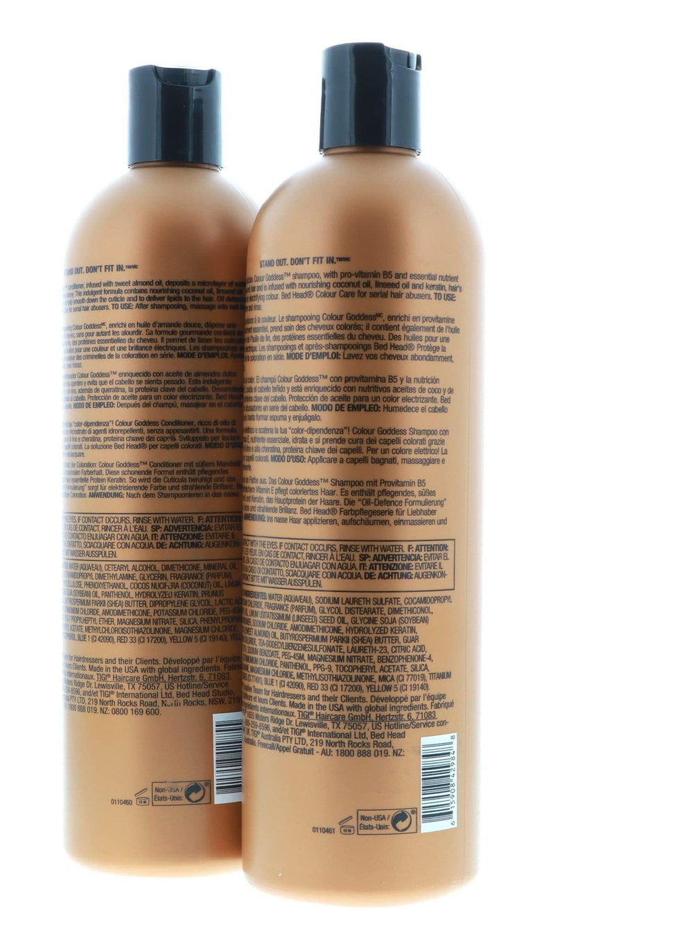 Bed Head pack of two bottles displayed together highlighting convenience benefit