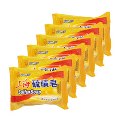 Bee & Flower front packaging showing six wrapped sulfur bars and brand