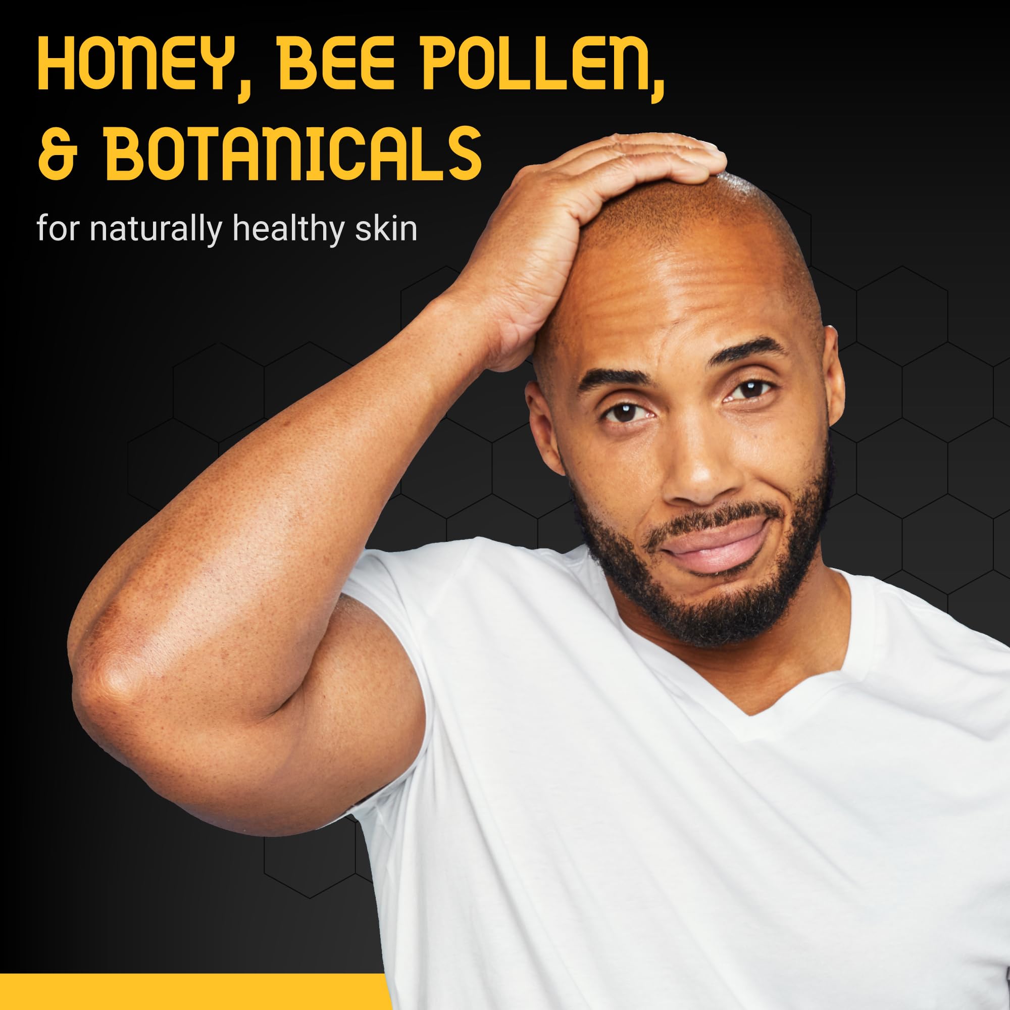 Bee Bald HEAL used on shaved head for soothing comfort