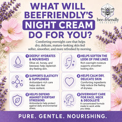 BeeFriendly cream texture close-up highlighting rich hydration and absorbency