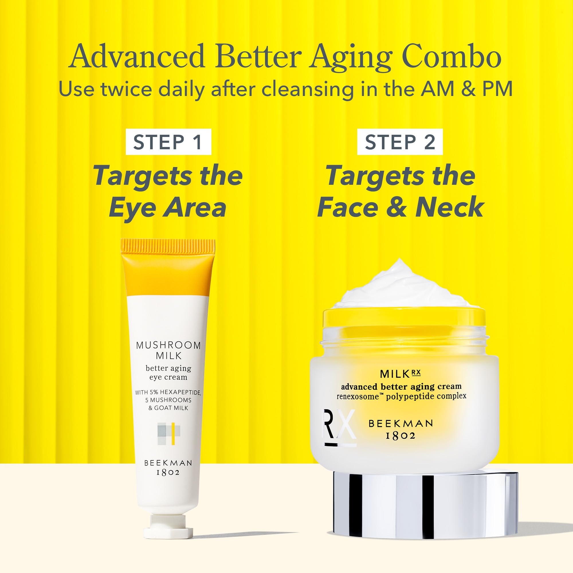Beekman 1802 on bathroom shelf lifestyle image showing daily routine placement