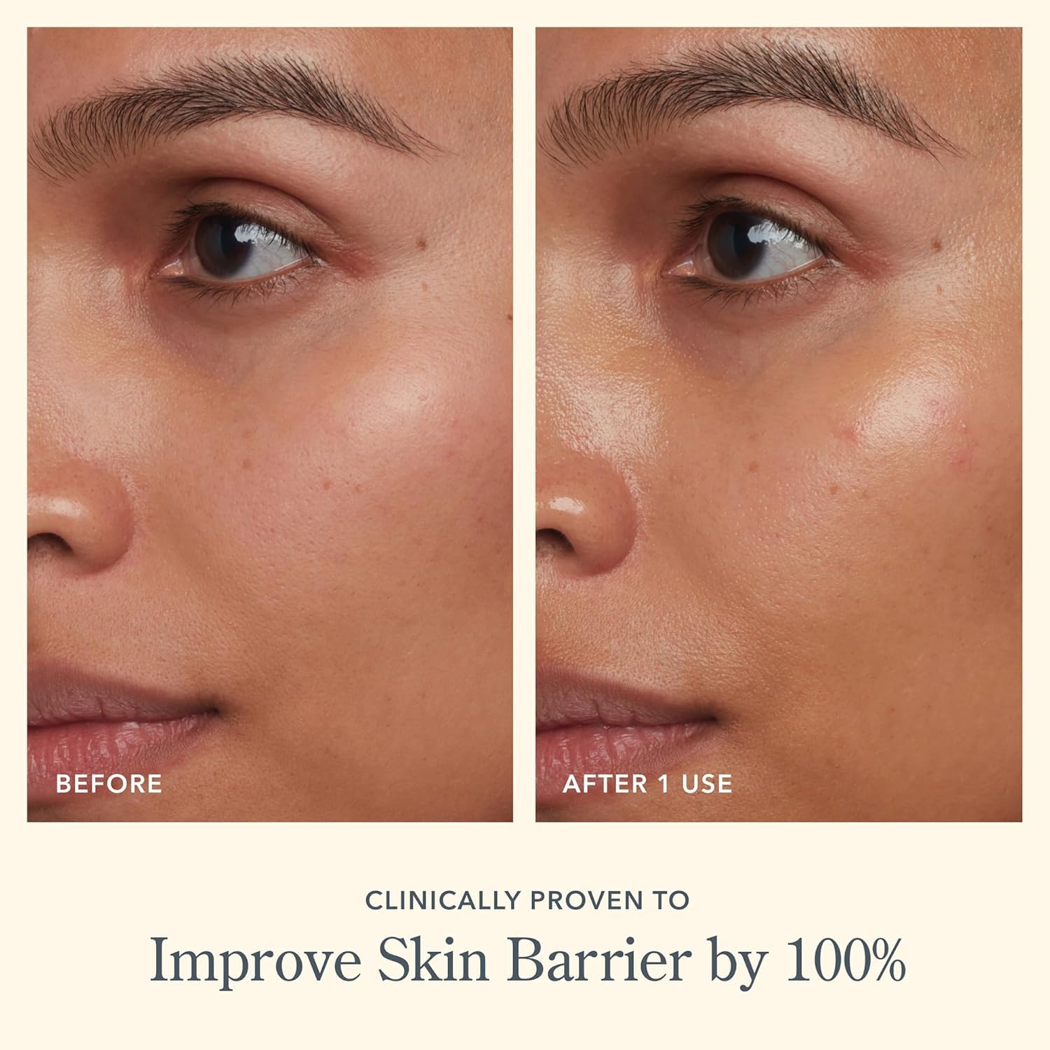 Beekman 1802 swirled cream top view, displays smooth texture and rich hydration