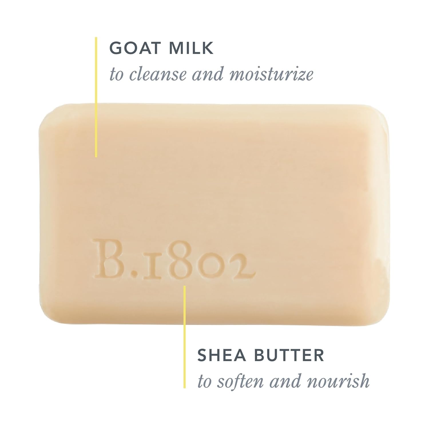 Beekman 1802 side profile of soap displays dense triple-milled edge for durability