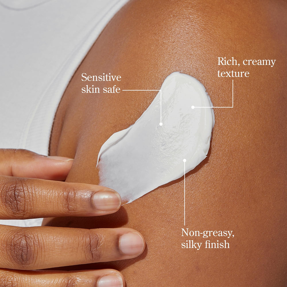 Beekman 1802 cream being applied to hand for instant softening and non-greasy finish