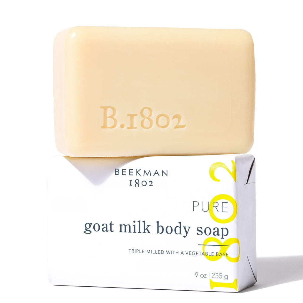 Beekman 1802 front packaging showing fragrance-free soap benefits