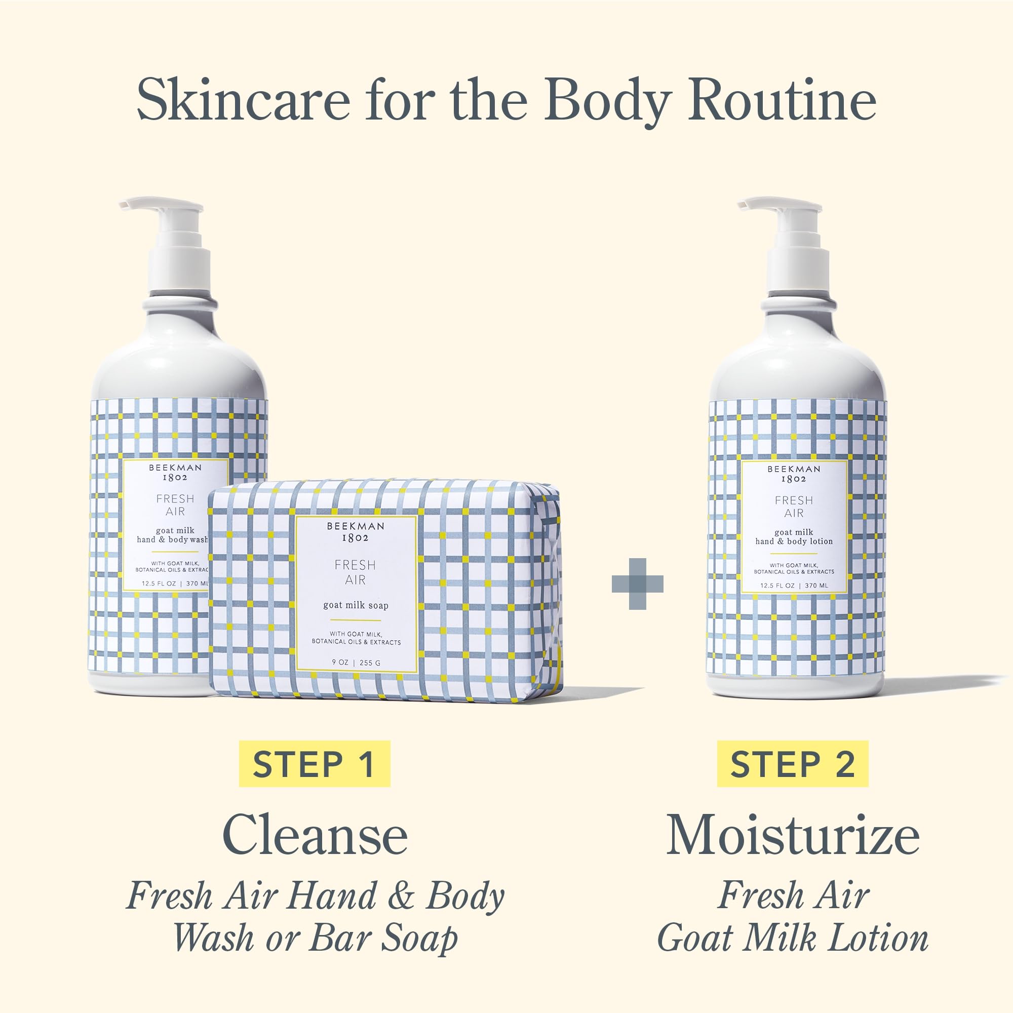 Beekman 1802 Fresh Air in bathroom setting suggesting daily routine and subtle scent