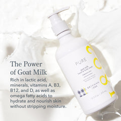 Beekman 1802 hands in use washing demonstrating gentle cleansing benefit