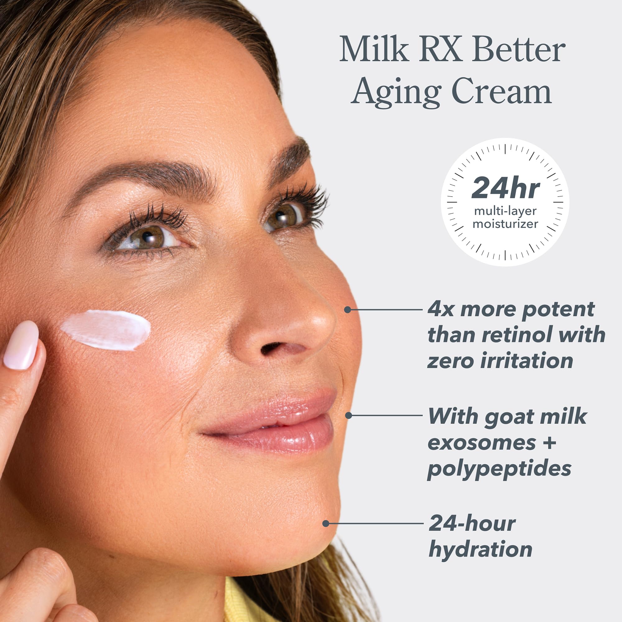 Beekman 1802 open jar texture close-up showing creamy hydration benefit