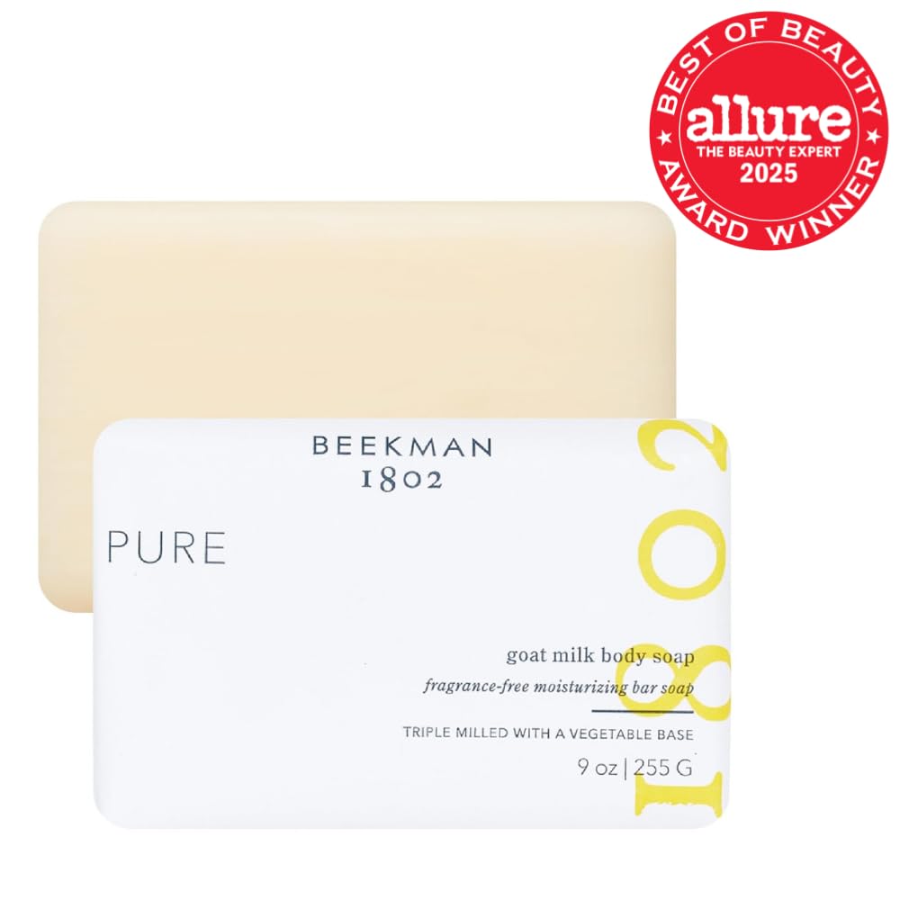 Beekman 1802 side profile showing dense triple-milled soap texture
